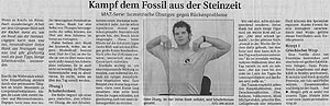 Kampf dem Fossil aus der Steinzeit